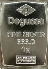 1g Silberbarren Degusa