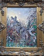 Ölgemälde = Wanderung durch den Wald der verlorenen Seelen 