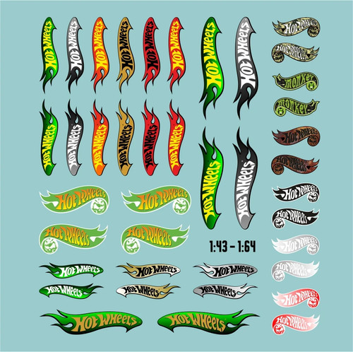 Waterslide decal 1 - waterslide, 1:43
