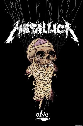 Metallica flagge fahne one - fahne,