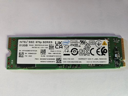 Intel 670p series - ssd, 512gb