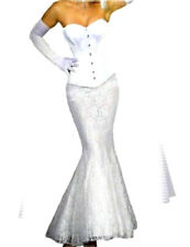 Sexy Kostüm Spitzenrock+Korsage Pailetten Gr S/M Karneval~Fasching~Burlesque NEU