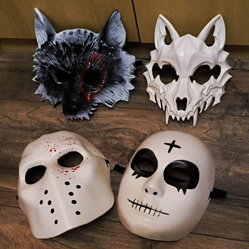 Halloween masken set - 4x, masken-set