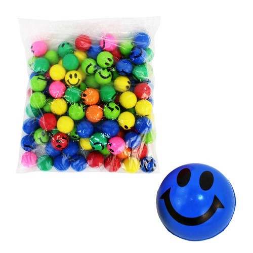 Flummi smiley 28mm 100 - "28mm",