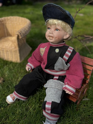 Porzellanpuppe junge michael - junge,