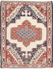Kelim Senneh Teppich 79x100 cm