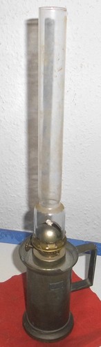 Alte zinn petroleumlampe - zinn,
