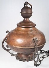 Sakral, Ewiges Licht, Messing, deutsch, 19. Jh. #BA103