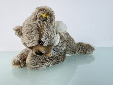 Steiff Tier Teddy Bär liegend 13 x 28 cm. Top Zustand  