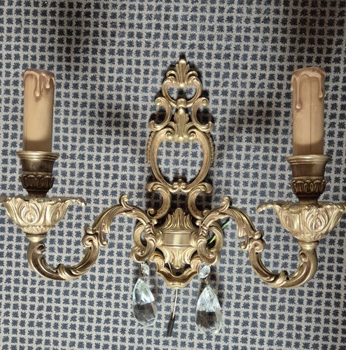 Barock wandlampe flammig - barock,