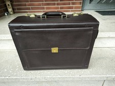 Aktenkoffer Leder Braun mit