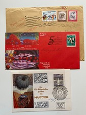 Wolfgang Hutter - Maler - 2 original Autogramme  - Größe    15 x 10 cm