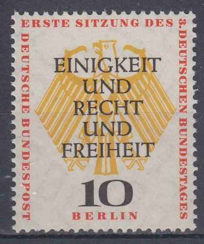 Germany berlin 1957 mi - 1957, mi.174