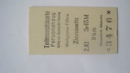 Ddr fahrkarte reichsbahn - ,