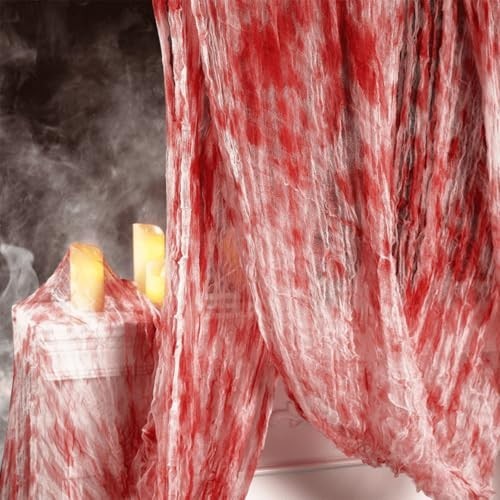 Halloween deko stoff blutrot - deko,