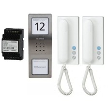 Siedle Audio-Set CA 812-1 Set mit 2 Hörer Gegensprechanlage Edelstahl gebürstet