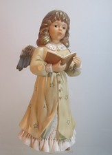 Großer Engel 29 cm Sammlerstück Göbel mit Buch Gesangbuch (D2)