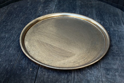 Untersetzer tablett gold d25cm - tablett,