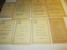 Mappe mit Getränkekarte + 6 Speisekarten, Queen Berlin-Grunewald um 1950
