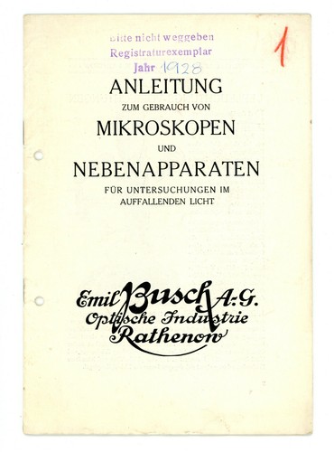 Emil busch bedienungsanleitung - busch,