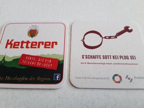 Sehr selten sonder - selten:, sonder-bierdeckel