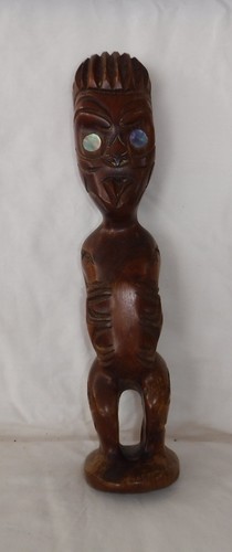 Holz skulptur figur maori - skulptur,
