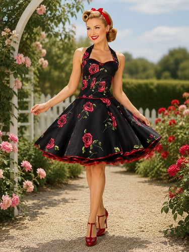 50er jahre petticoatkleid - 50er,