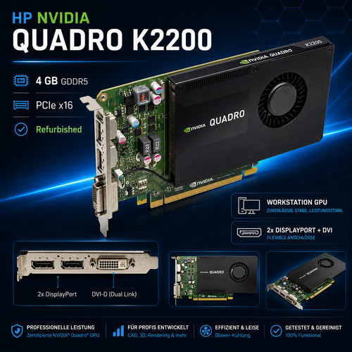 Nvidia quadro k2200 4gb - quadro, |