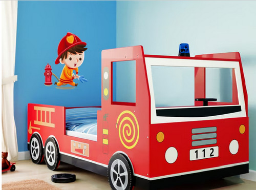 Kinder feuerwehrbett noah - feuerwehrbett,