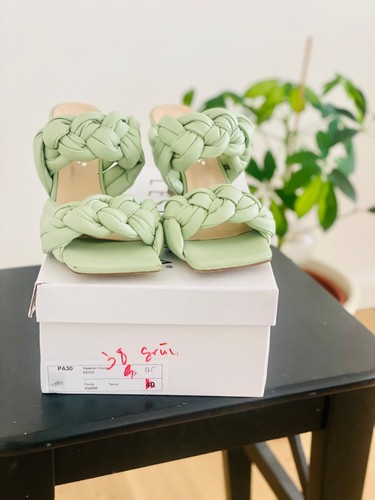 Sandalen mit absatz mint - sandalen,