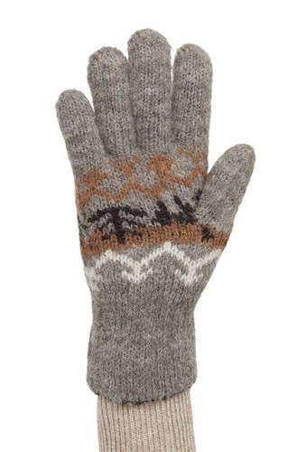 Alpaka fingerhandschuhe natura - alpaka,