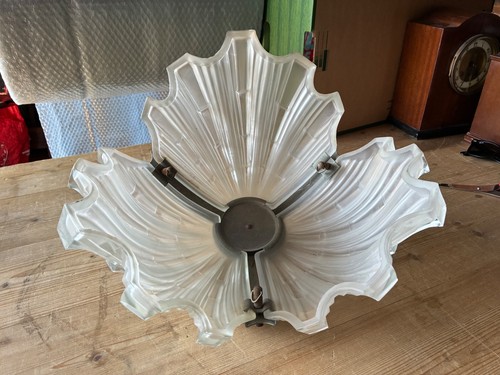 Art deco glas muschel - art,