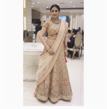 Indische altrosa Lehenga Choli