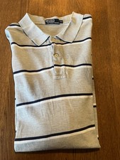 Polo by Ralph Lauren Polohemd grau mit blauen und weissen Streifen 3 XB / XL