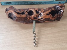 Wurzelholz Korkenzieher / Flaschenöffner / ⌀ ca. 5cm / Grifflänge ca. 18cm (S6A)