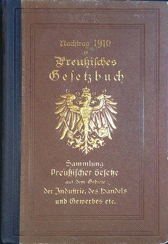 Nachtrag 1910 preußisches - 1910, zu