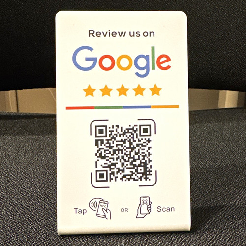 Google review card code - review, qr-code