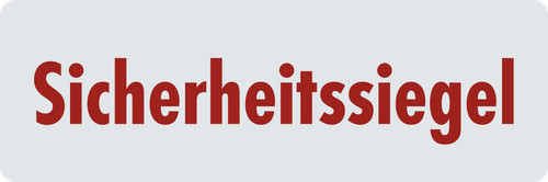 Sicherheitssiegel folie mit - sicherheitssiegel,,