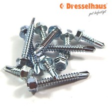 Bohrschrauben Sechskantkopf verzinkt Blechtreibschrauben 3,9x13 - 6,3x80 c