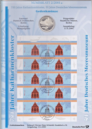 Numisblatt 2001 750 j - 750,
