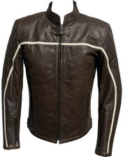 RETRO LEDERJACKE CHOPPER BIKER