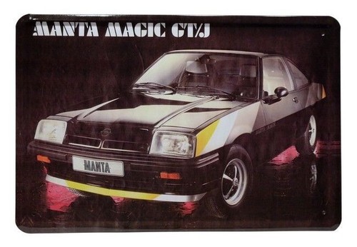 Blechschild 20x30 opel manta - blechschild,