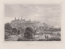 Mönchengladbach Original Stahlstich Poppel 1870