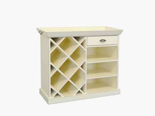 Kommode mit tablett weinregal - kommode,