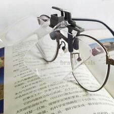 2x 200% Vergrößerungsbrille Lupe Clip Lesehilfe für Eltern Geschenk Weihnachren