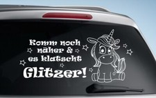AUFKLEBER Auto Tattoo Car Style Einhorn Trend Einhornstaub klatscht GLITZER  148