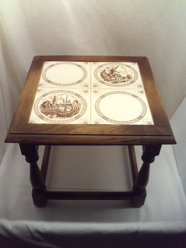 Blumenhocker vintage holz - blumenhocker,