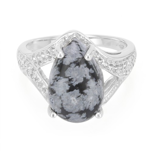 Cavill damen ring - cavill, obsidian