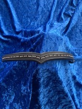 Sehr schönes geschwungenes Straß-Stirnband Warmblut schwarz