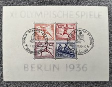Deutsches Reich Block 6 gestempelt „Berlin Olympia-Stadion (k)“
